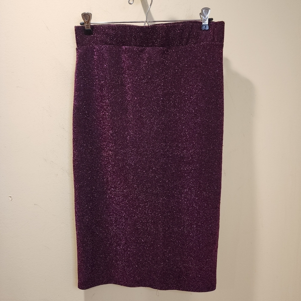 WILD FABLE Sparkly Purple Pencil Skirt Size M